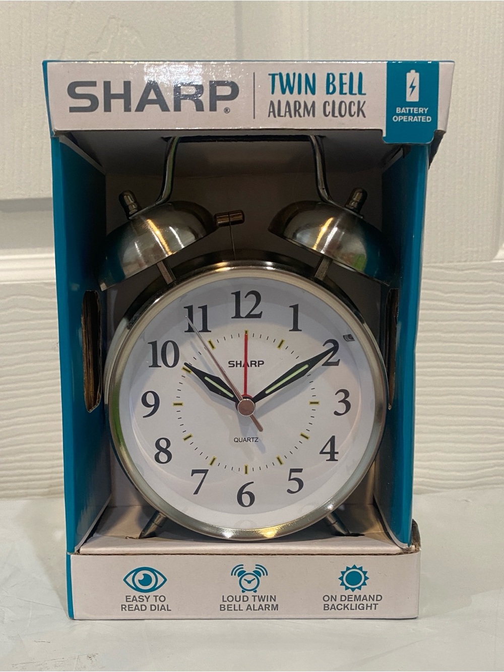 Sharp Twin Bell Alarm Clock